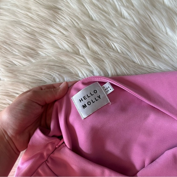 HELLO MOLLY Cupid And Psyche Midi Dress In Pink - Picture 6 of 6